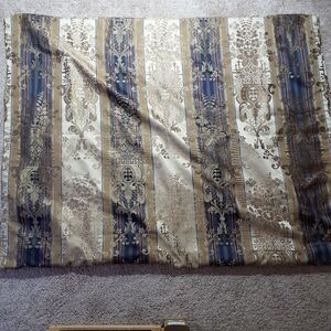 AMERICAN LIVING Curtain Blackout FLORAL GOLD Design Size 54 X 85 Thick Rich Look